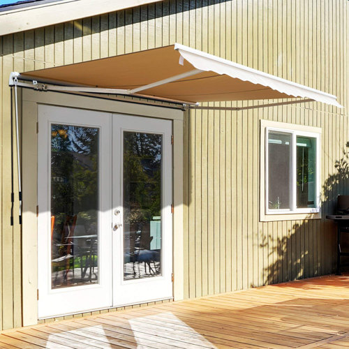 Garten Living 350 cm B x 250 cm T Ausfahrbare Terrassenmarkise Iraan